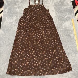 Victoria's Secret Moda International Vintage Dress Womens 14 Floral Maxi Jumper